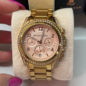 Gold Michael Kors Watch *Bling*